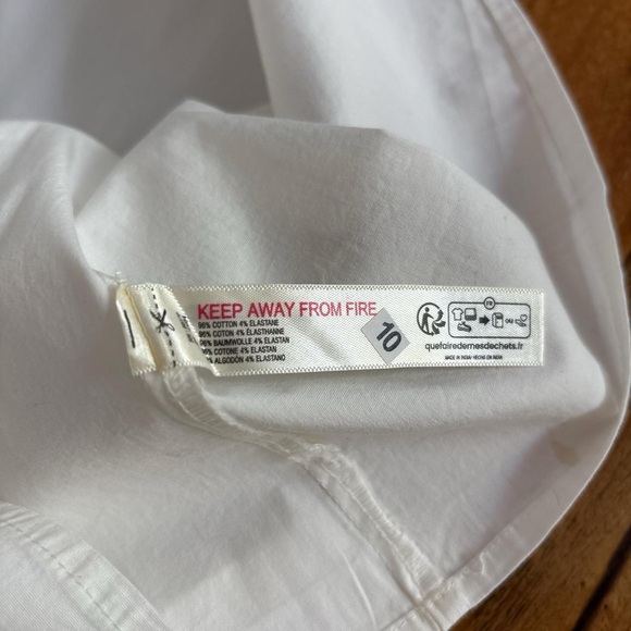 NWT Free People Cotton Bow Back Mini Dress - Picture 6 of 6